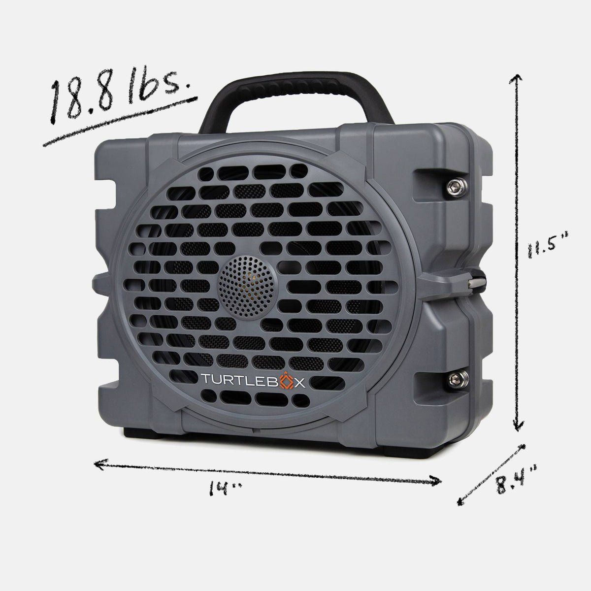 Turtle Box Grande, Color: Grey