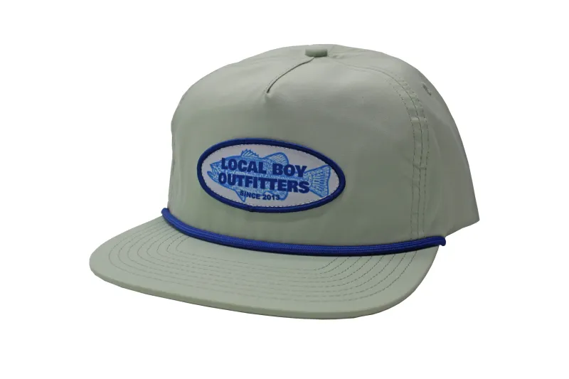 Local Boy Gone Fishin&#39; Patch LP Rope Hat - Quarry