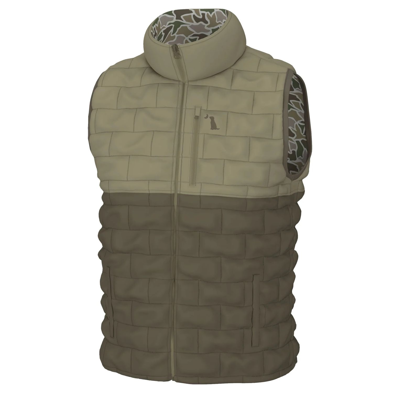 Local Boy Duck Down Reversible Vest - Duck Camo