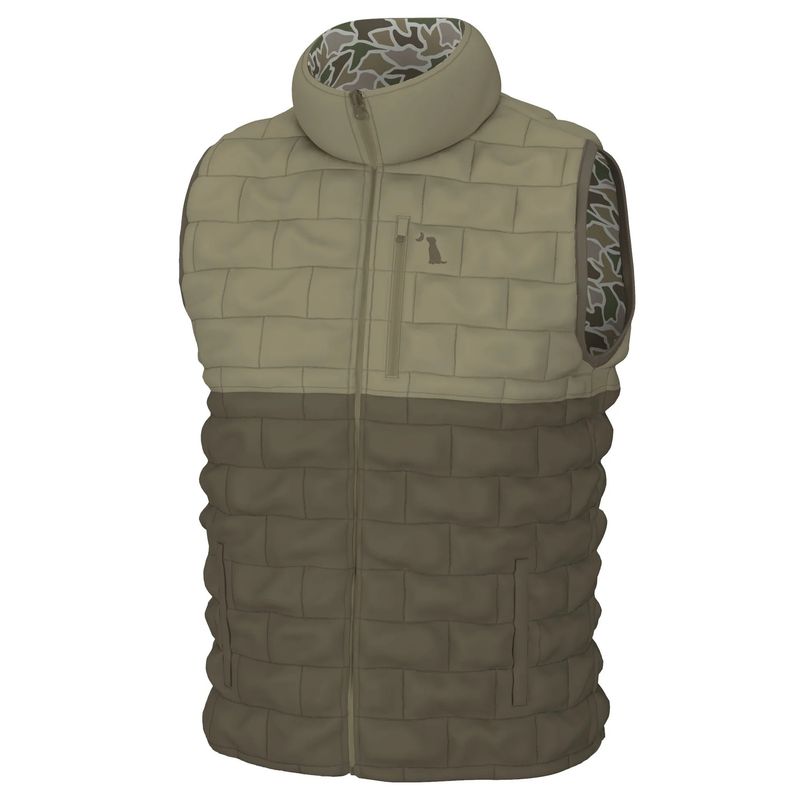 Local Boy Duck Down Reversible Vest - Duck Camo