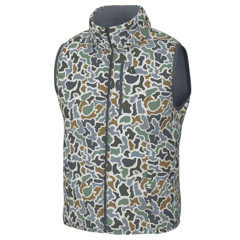 Local Boy Duck Down Reversible Vest - Localflage Bluff