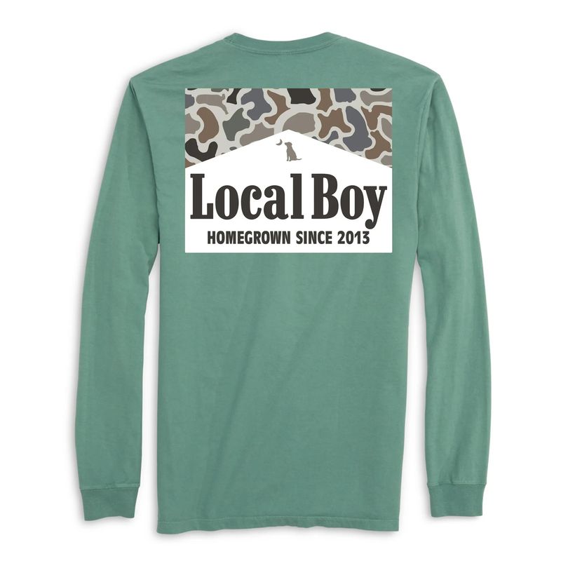 Local Boy Smoked Homegrown L/S T-Shirt - Light Green