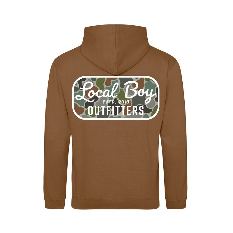 Local Boy Brushwood Hoodie Retro Patch - Caramel Toffee