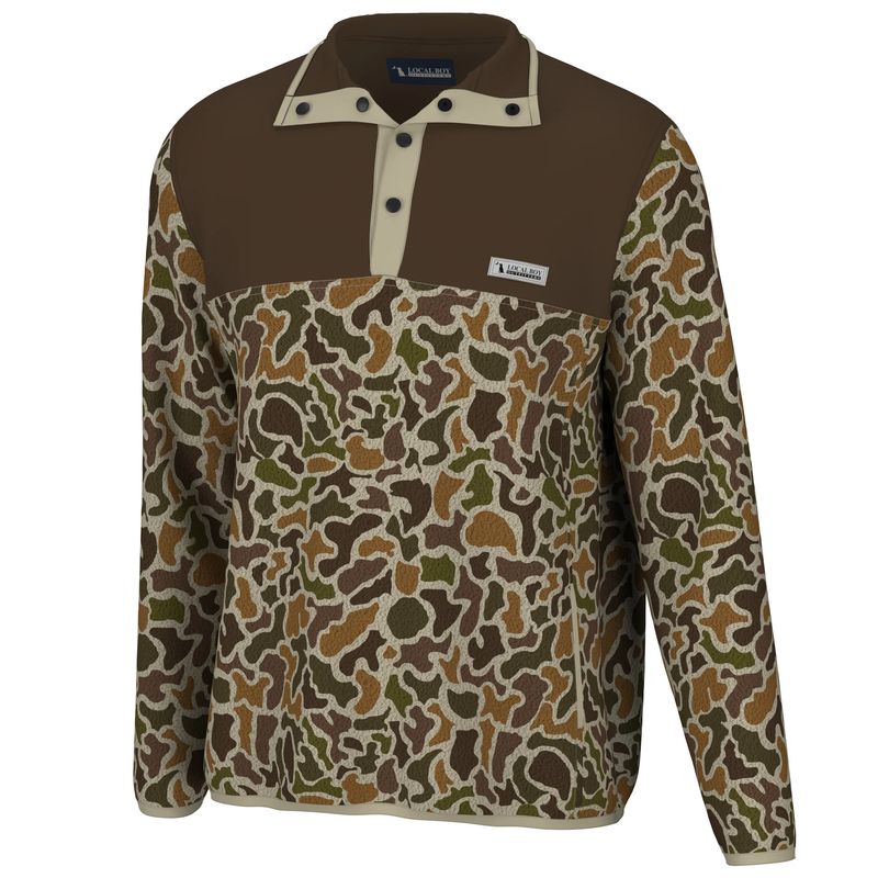 Local Boy Youth Two-Tone Quarter Snap Pullover - Localflage Vintage