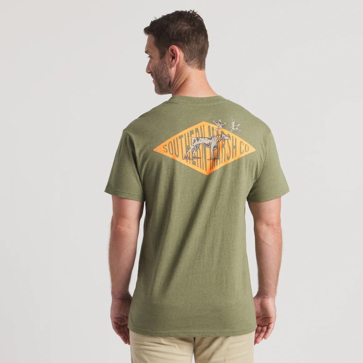 Southern Marsh Classic Pointer Tee - Washed Dark Green