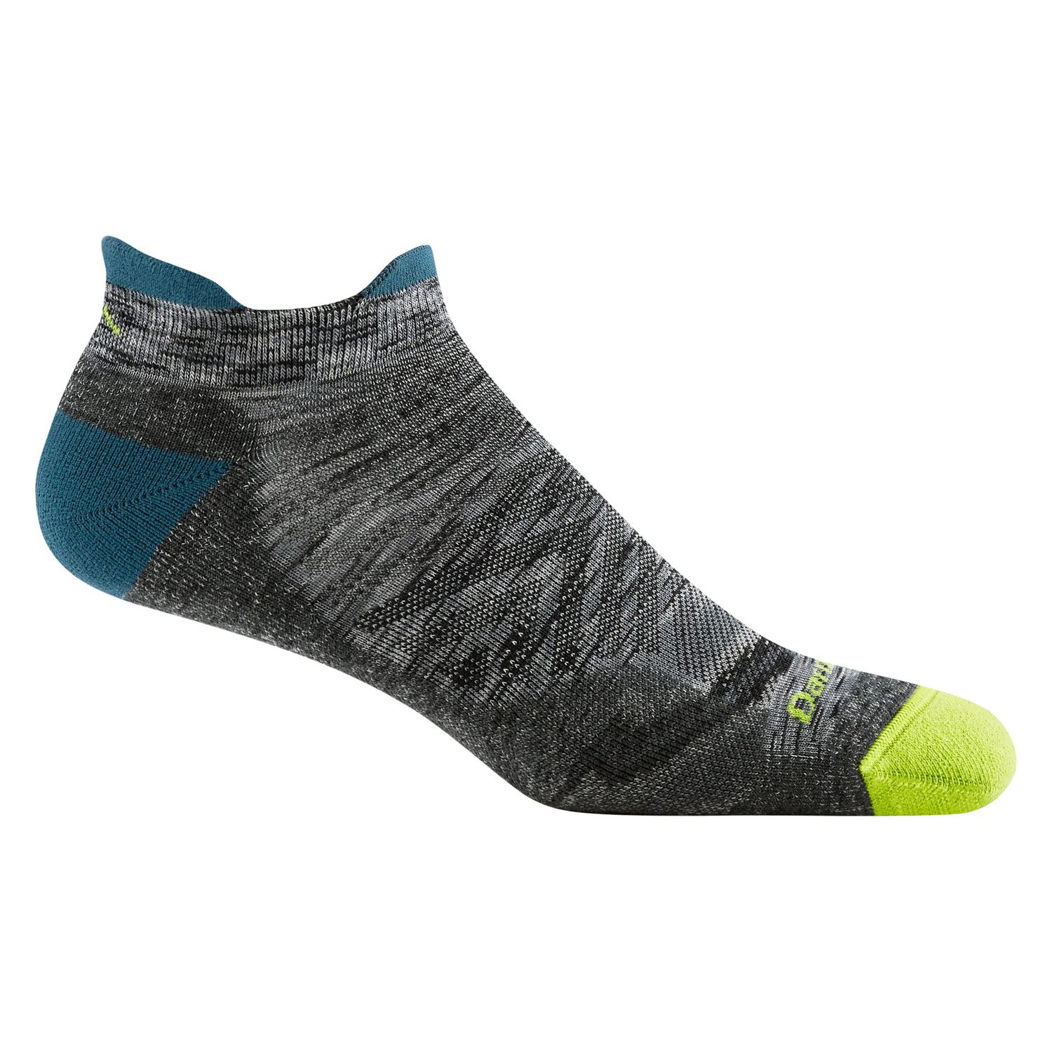 Darn Tough Run No Show Tab Cushioned Ultra-Lightweight Running Socks - Comet
