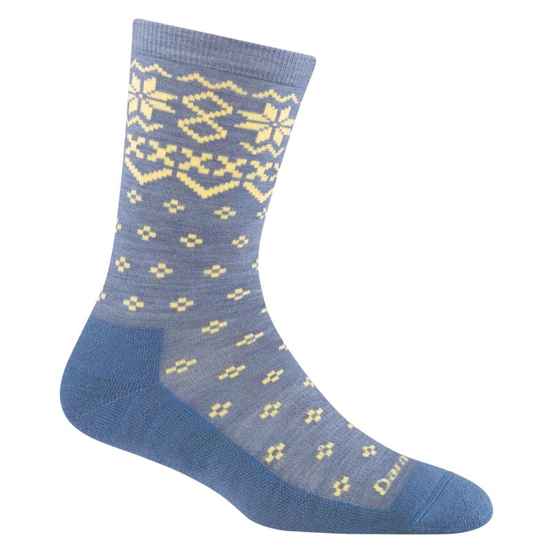 Darn Tough Women's Shetland Crew Lightweight Lifestyle Socks - Denim Darn Tough Women's Shetland Crew Lightweight Lifestyle Socks - Denim