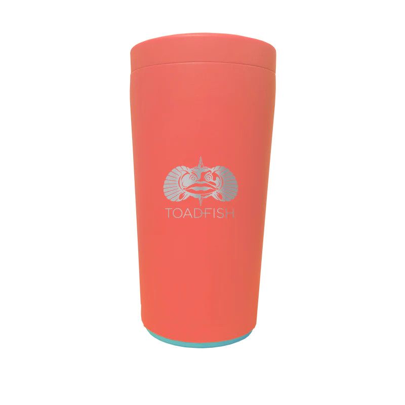 Toadfish Non-Tipping Universal Can Cooler – Coral Toadfish Non-Tipping Universal Can Cooler – Coral