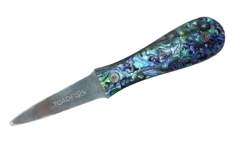 Toadfish Abalone Handle Oyster Knife – Limited Edition