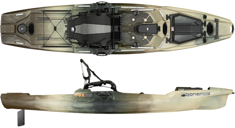 Bonafide PWR129 Fishing + Motor kayak