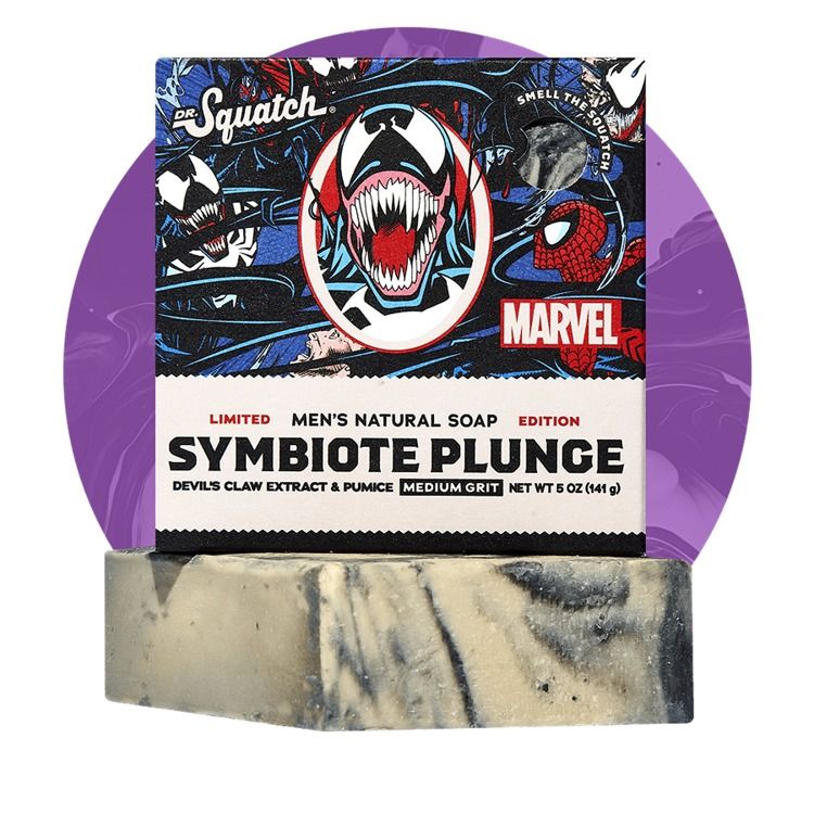 Dr. Squatch Symbiote Plunge Bar Soap (Marvel Villians)