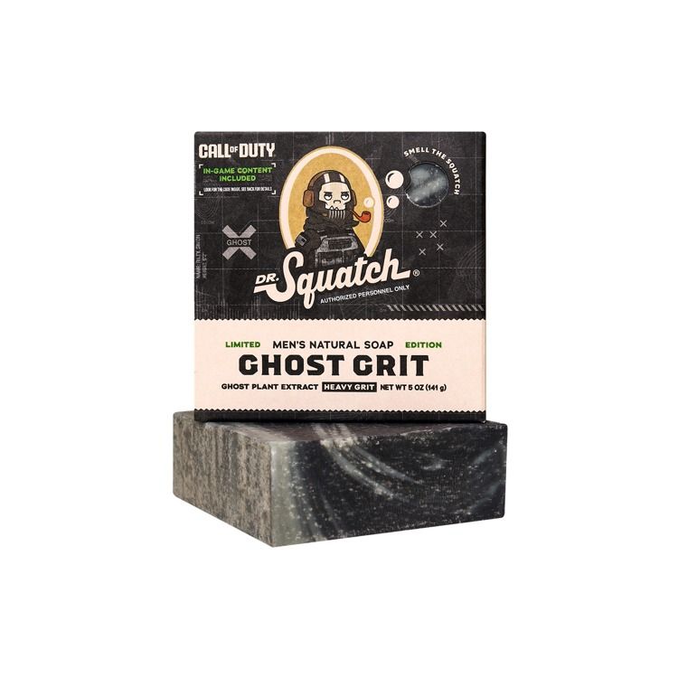 Dr. Squatch Ghost Grit Bar Soap (Call of Duty)
