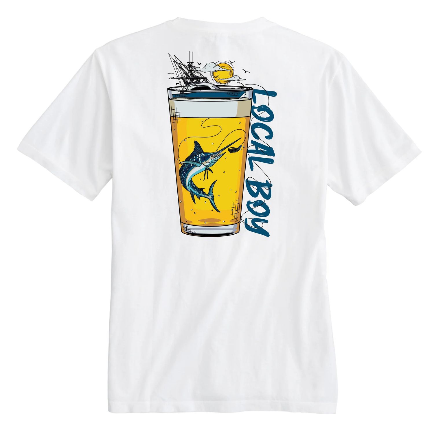 Local Boy Sea Brew Short Sleeve Tee - White