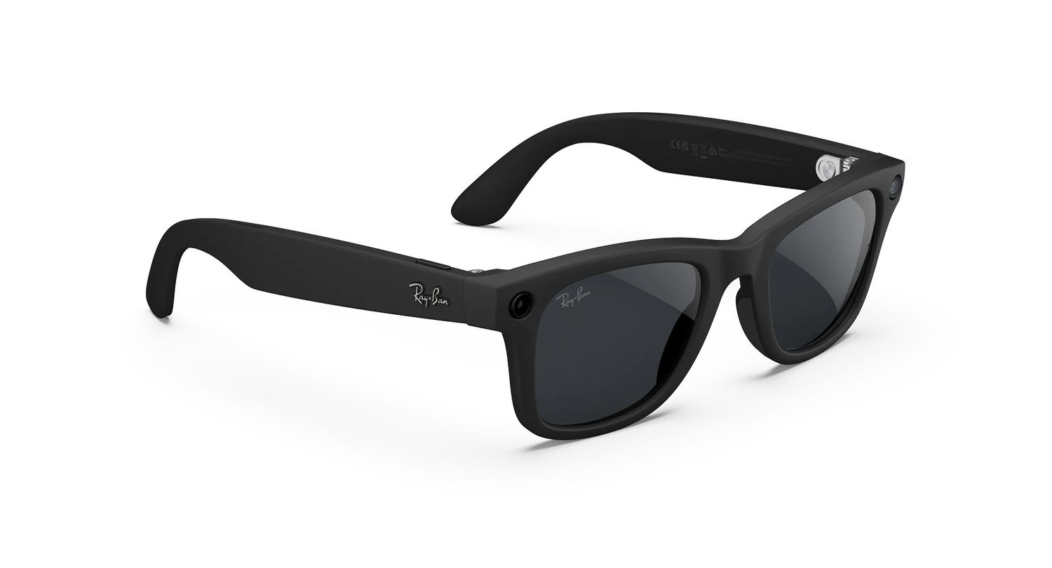 RayBan Meta Wayfarer Matte Black w/ Transitions Grey (Gen 2)