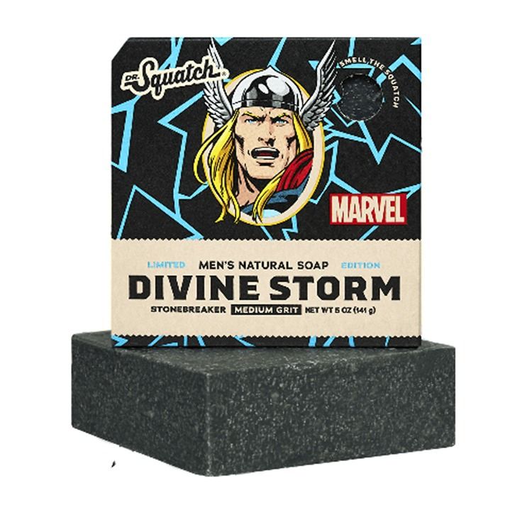 Dr. Squatch Divine Storm Bar Soap (Marvel