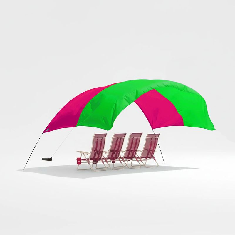 Shibumi Shade Classic – Hibiscus | Wind-Powered Beach Shade in Panama City, FL