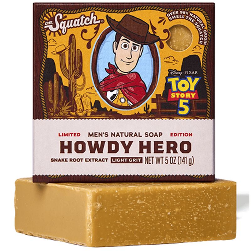 Dr. Squatch Howdy Hero Bar Soap (Toy Story 5)