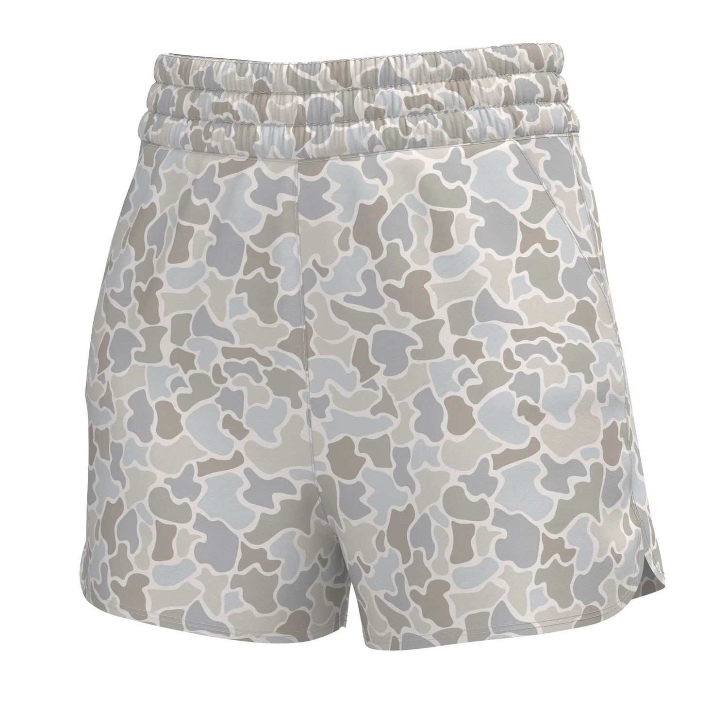 Local Girl High Waisted Volley Short - Forest Camo Saltwater