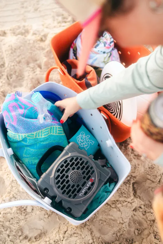 Grey Turtlebox Cub Portable Bluetooth Speaker | Everyday Outdoor Speaker in Panama City