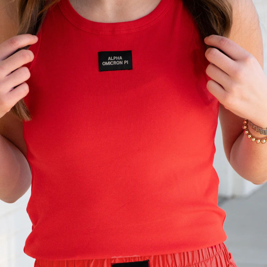 Lulu Mac Sorority Tank - ALPHA OMICRON PI