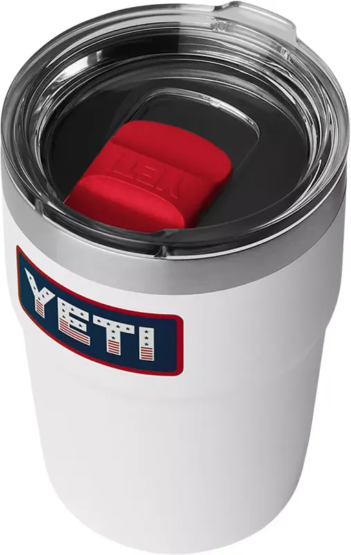 Yeti Rambler 16 oz STK MS White/Badge