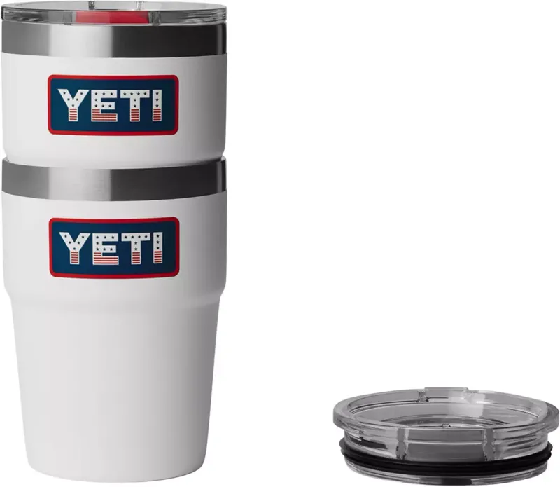 Yeti Rambler 16 oz STK MS White/Badge
