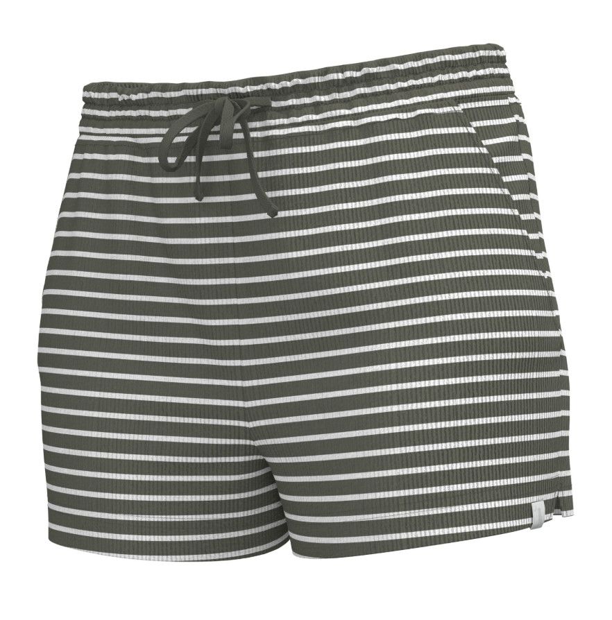 Local Girl Revive Shorts - Olive Striped