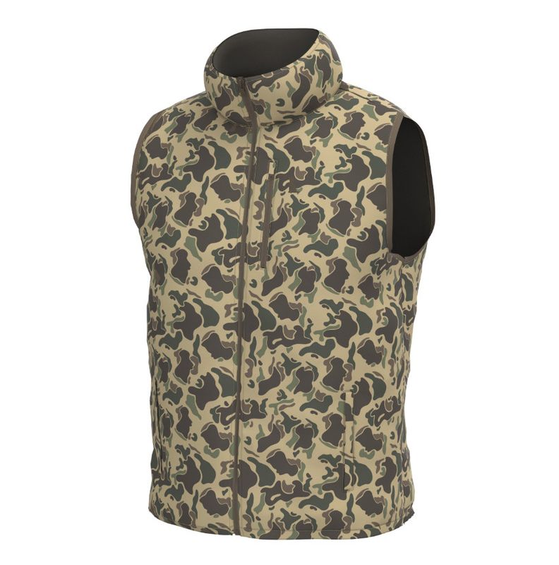 Local Boy Duck Down Reversible Vest - Retro Camo