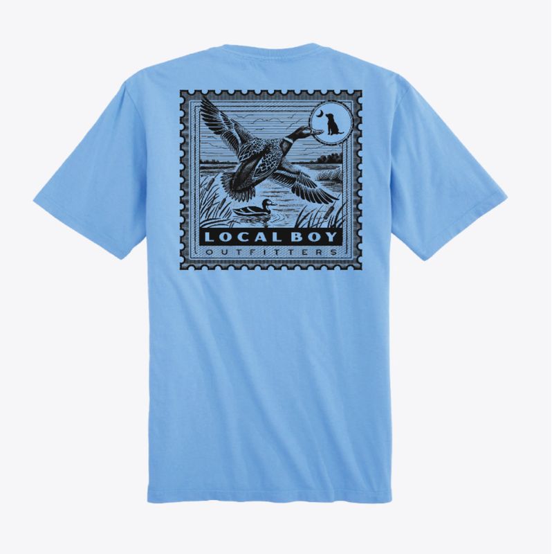 Local Boy Duck Stamp SS Tee - Washed Denim