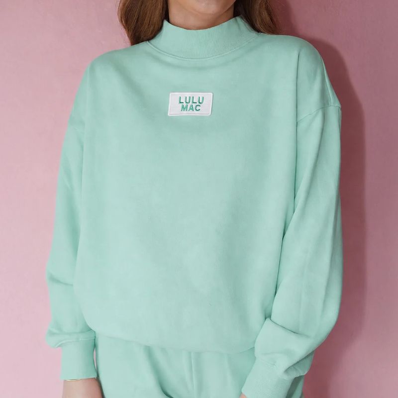 Lulu Mac Terry Cloth Long Sleeve - Seafoam