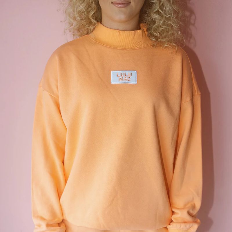 Lulu Mac Terry Cloth Long Sleeve - Orange