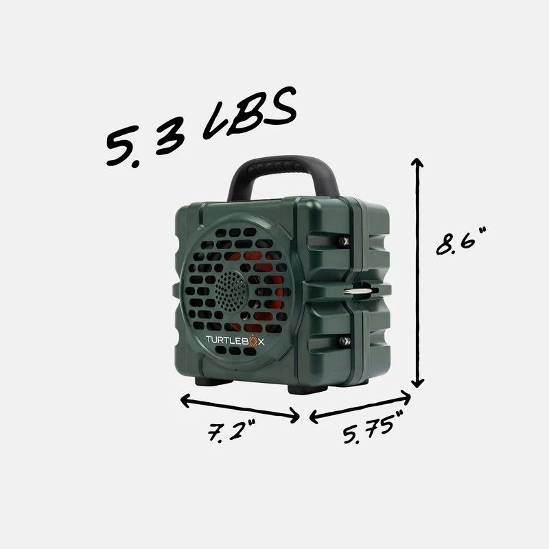 Green Turtlebox Cub Portable Bluetooth Speaker | Waterproof Beach Speaker in Panama City Beach