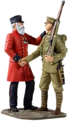 "The Veteran's Farewell" - 19th Century Veteran Sending Young Lad to War in the 20th Century