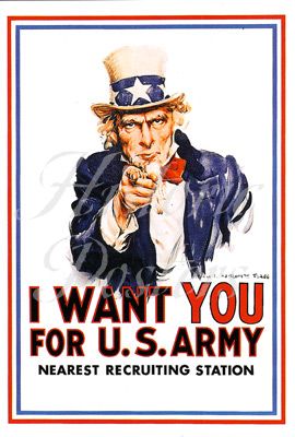 I Want You for US Army Poster
