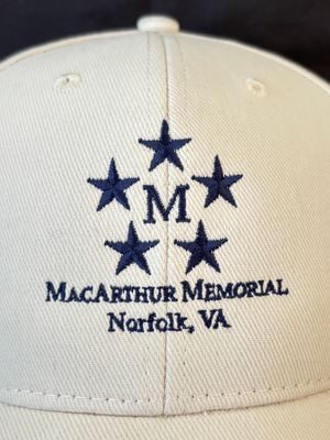 Ball Cap - Stone  MacArthur Memorial Logo