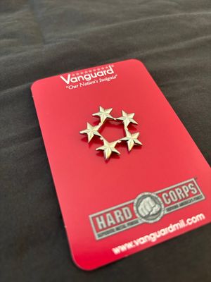 Collar Insignia: Fleet Admiral 5-star 3/8" stars