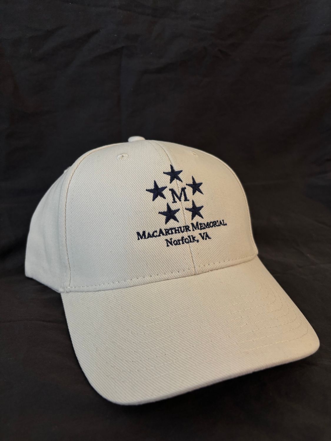 Ball Cap - Stone  MacArthur Memorial Logo