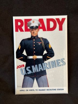 Ready Join U.S. Marines Magnet