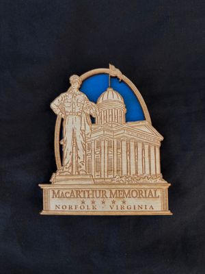 Blue - Wood Memorial Magnet