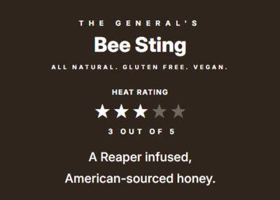 The General's 'Bee Sting' Honey