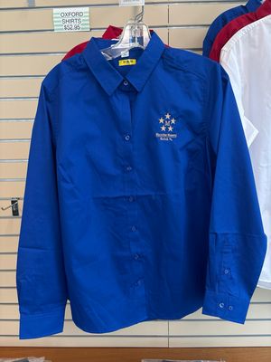 Royal Blue Button Long Sleeve - MacArthur Memorial