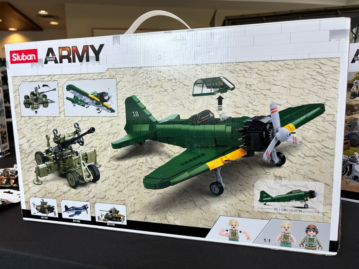 Model Brick - Zero Fighter with AA Gun