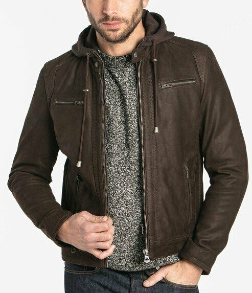 Blouson Moto Nubuck