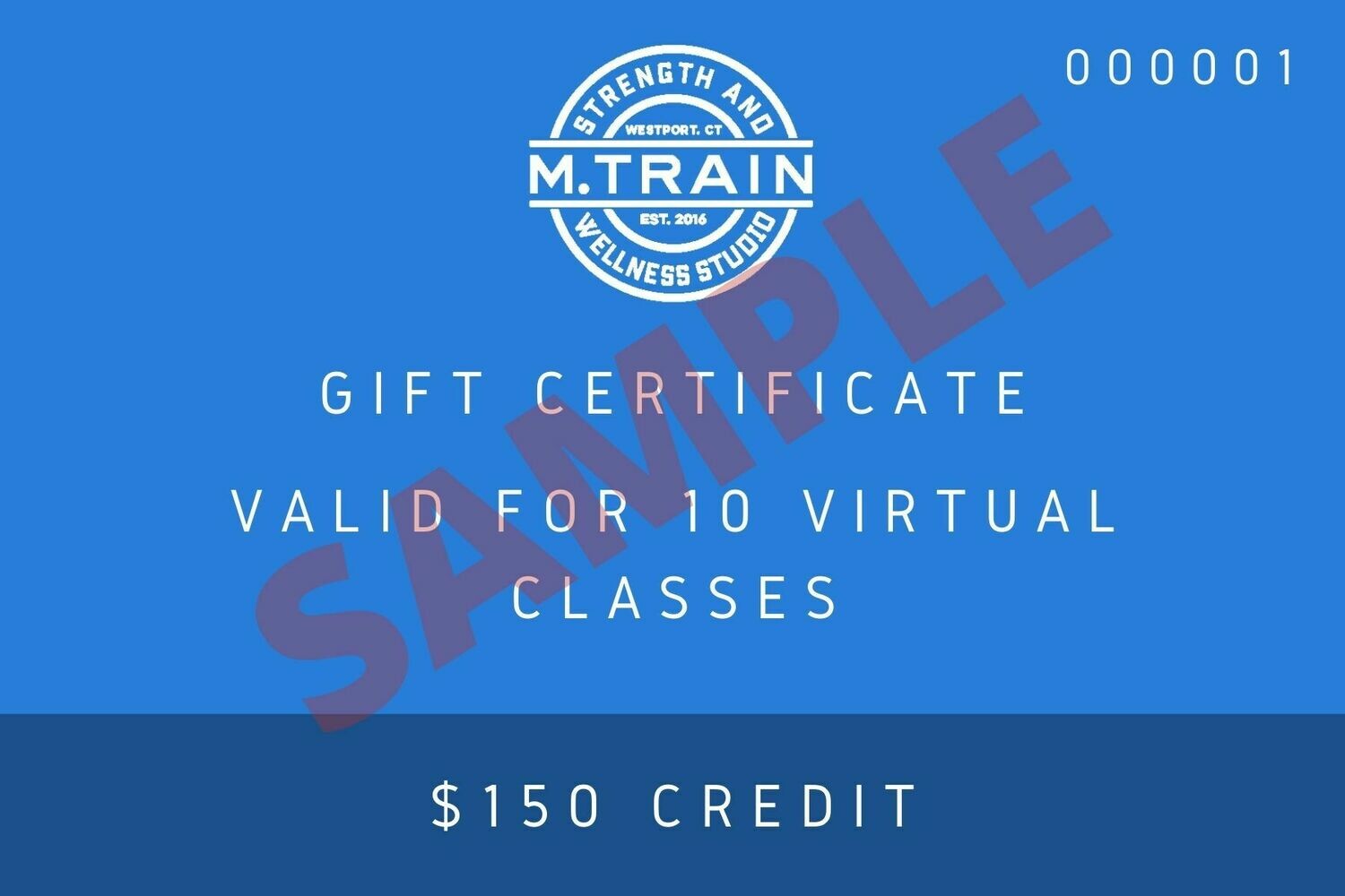 M. Train E-Gift Card 10 Virtual Classes