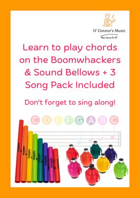 Learn to play chords on the Boomwhackers & Sound Bellows + 3 Song Pack Included