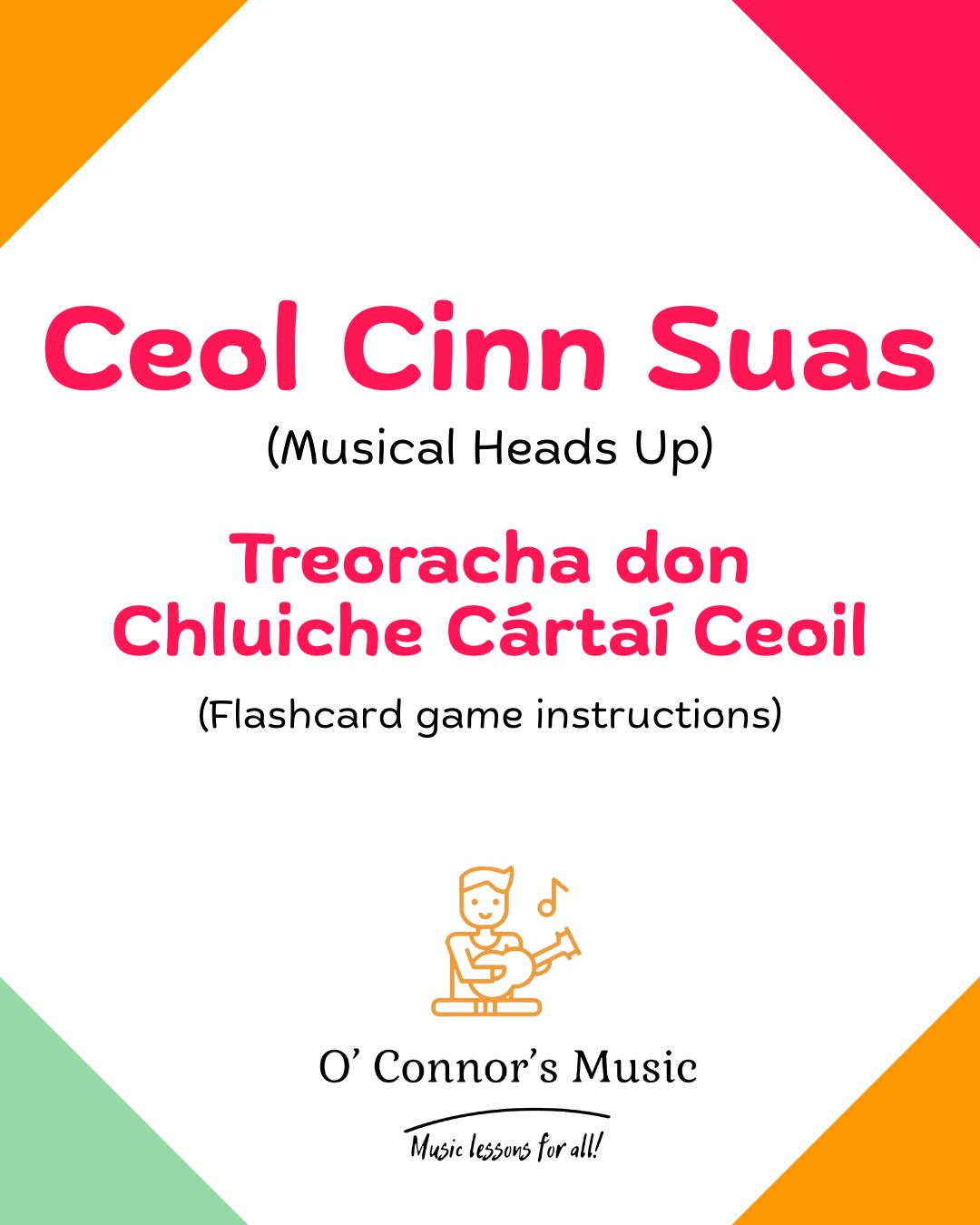Flashcard Game: Irish Version