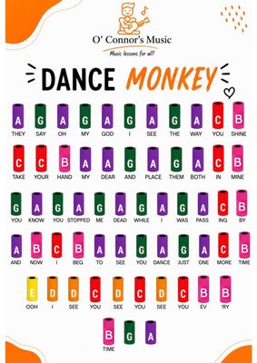 Dance Monkey Boomwhackers Free PDF