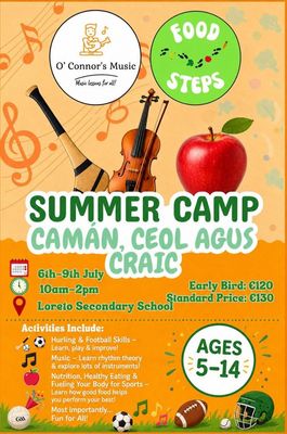 Summer Camp: Camán, Ceol Agus Craic | Pay Deposit Now