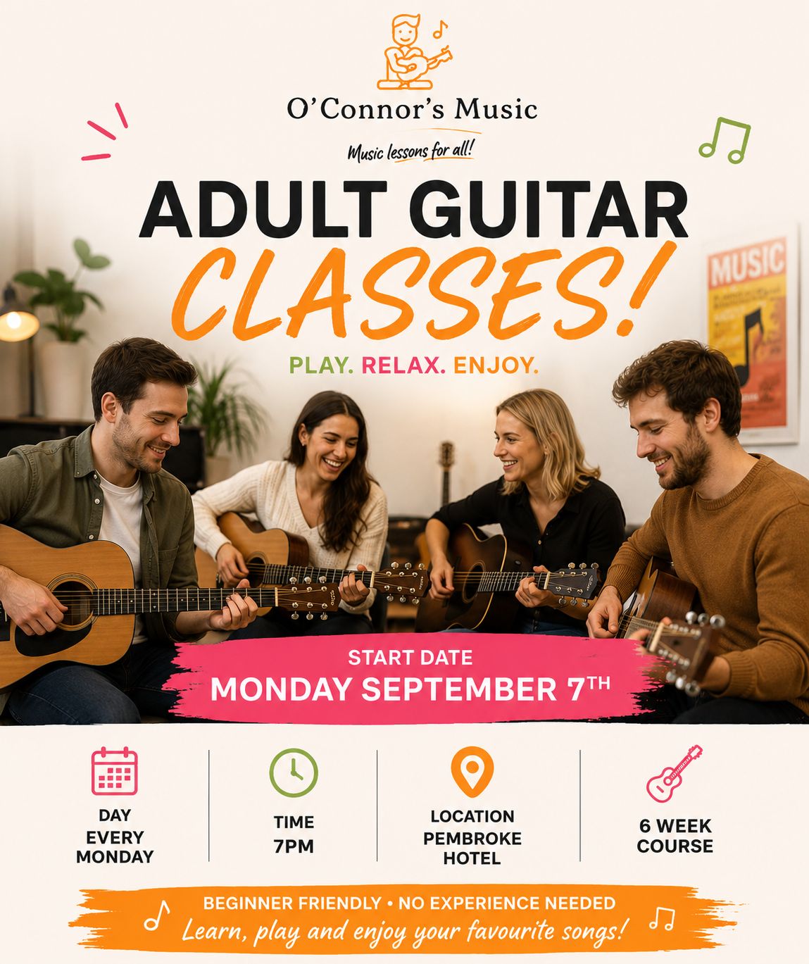 Adult Guitar Classes