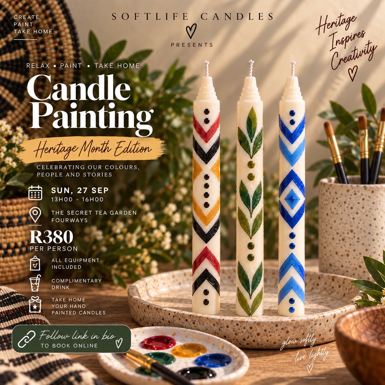 Sun 27 Sep - Candle Painting Session